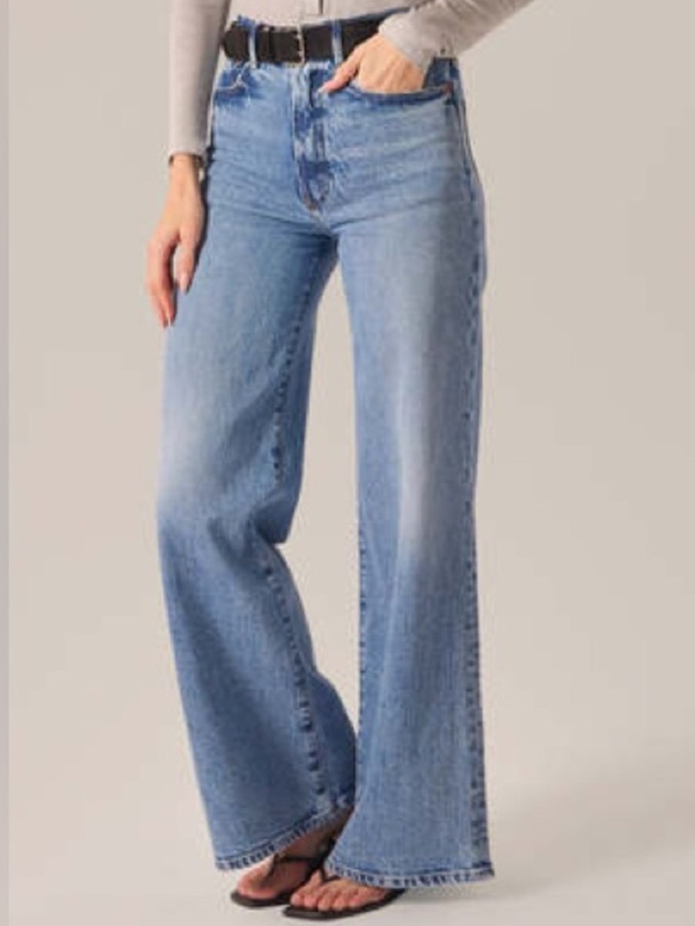 Betro Simone Wide-Leg Relaxed 100% Cotton Jeans Size 28
